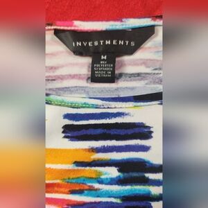 Investments Multicolor Striped Top